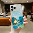Case Totoro – TPU Transparente Premium para Samsung | Estilo Anime & Proteção Leve
