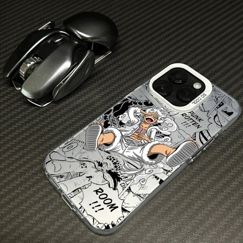 Case One Piece – Luffy Candy Matte Edition para iPhone | Estilo Anime & Proteção Premium