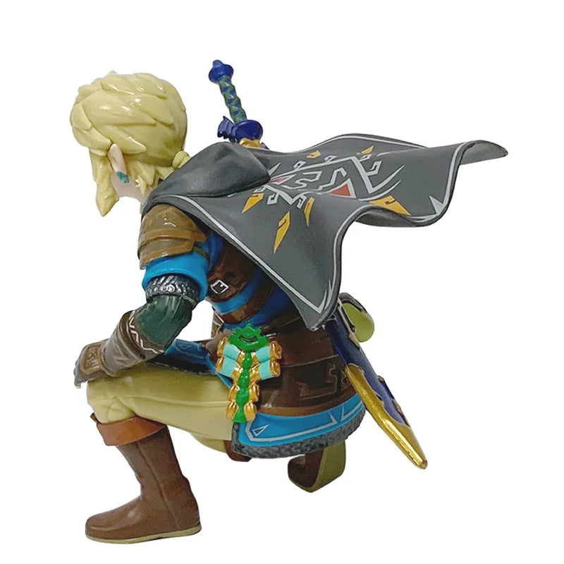 Legend of Zelda Figure – 12cm Link Squatting, PVC Colecionável