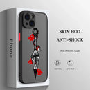 Case Naruto – Nuvem Vermelha Matte Transparente para iPhone | Estilo Premium & Proteção Leve