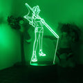 Anime ONE PIECE Led Acrylic Stand Kids Night Light Zoro Luffy Nami Action Figure for Child Bedroom Decoration Desk 3d Lamp Gift