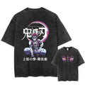 Camiseta Masculina Oversized Demon Slayer Rengoku Kyoujurou Estilo Harajuku Vintage