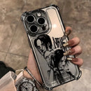 Anime Cool Nana Osaki Line Plating Case For iPhone – Y2K Anti-Fall Airbag Cover