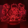 Luminária 3D LED Naruto Uzumaki – Time 7 (Sasuke, Kakashi, Naruto)