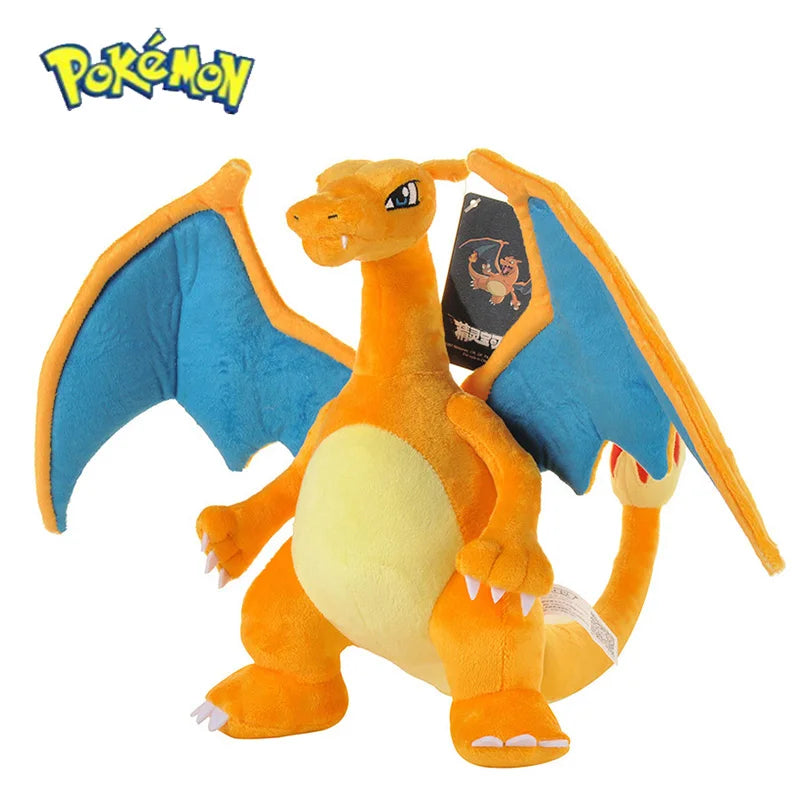 Pelúcia Pokémon 25cm – Mega Charizard X & Y | Boneco Fofo Shiny Kawaii Anime Gigantamax