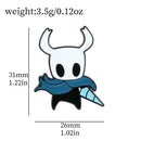 Broche Hollow Knight – Pin de Metal Esmaltado Kawaii, Acessório de Mochila e Roupa, Presente Geek e Gamer