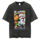 Camiseta Oversized Hunter×Hunter Kurapika Estilo Streetwear Vintage Unissex