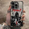 Case Berserk Guts – Anti-Impacto Airbag para iPhone | Acabamento Premium Plating & Estilo Anime