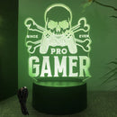 NEON GAMER 3D Lamp LED Night Light Gaming Setup RGB Children's Lamps Gamer Room Decoration Bedroom Table Lamp Personalized Gifts