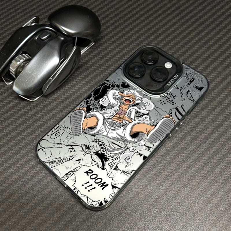 Case One Piece – Luffy Candy Matte Edition para iPhone | Estilo Anime & Proteção Premium