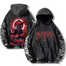 Moletom Oversized Berserk Estilo Gothic Vintage Harajuku Unissex