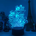 Anime ONE PIECE Led Acrylic Stand Kids Night Light Zoro Luffy Nami Action Figure for Child Bedroom Decoration Desk 3d Lamp Gift