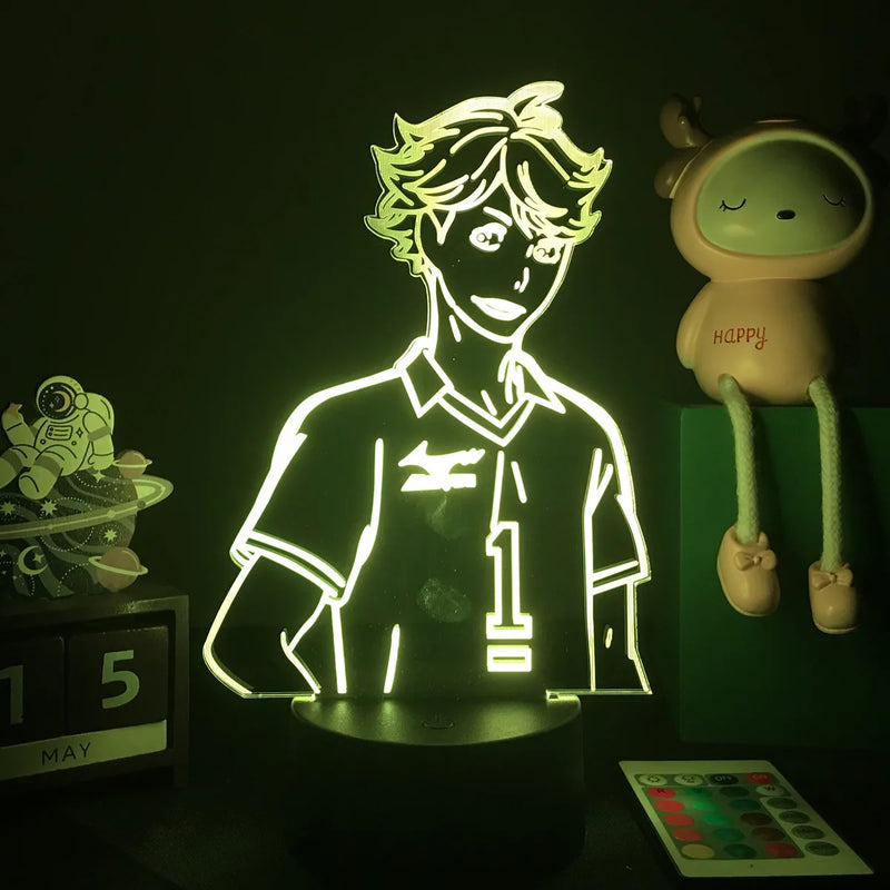 Luminária 3D LED Haikyuu – Shoyo Hinata