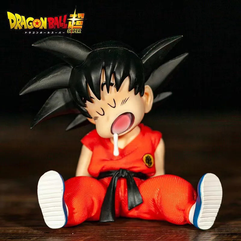 Dragon Ball Figure – 10cm Son Goku Super Saiyan Q Version, PVC Colecionável