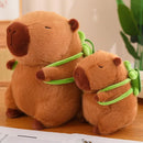 Cute Capybara Plush – Turtle Backpack, Strawberry Hat, Soft Stuffed Toy for Kids