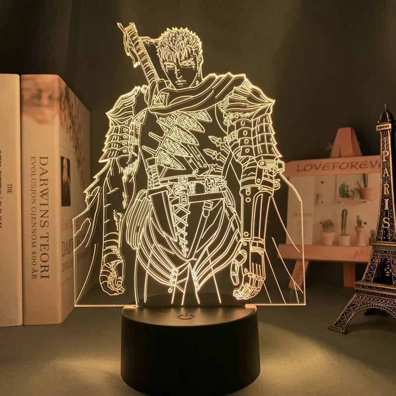 Luminária 3D Anime Berserk – Guts