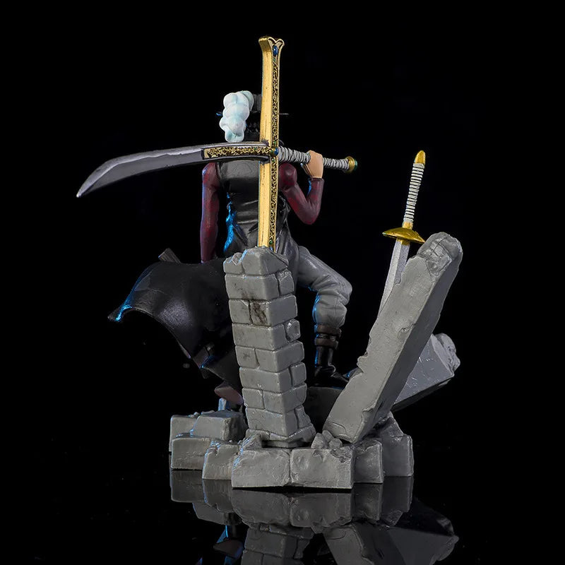 One Piece Figure – 14cm Dracule Mihawk Top Decisive Battle, PVC Colecionável