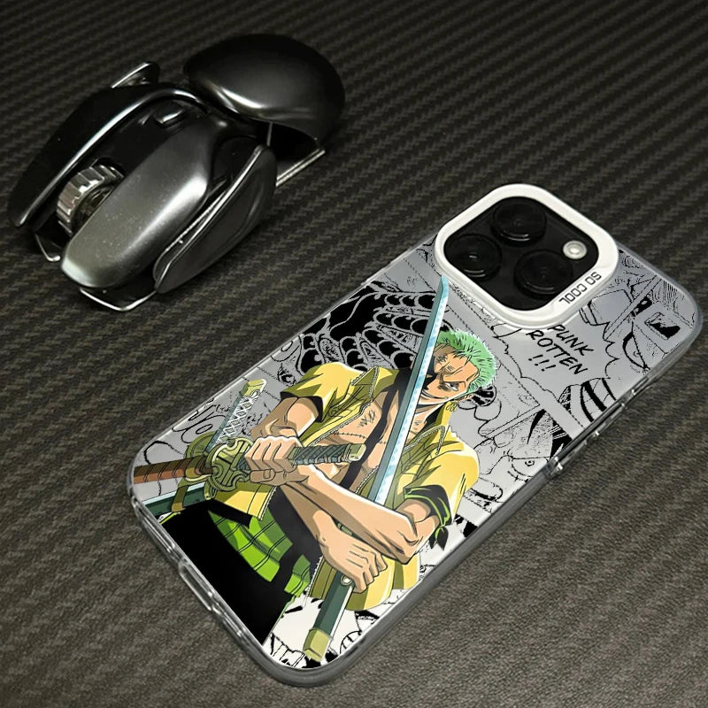 Case One Piece – Luffy Candy Matte Edition para iPhone | Estilo Anime & Proteção Premium