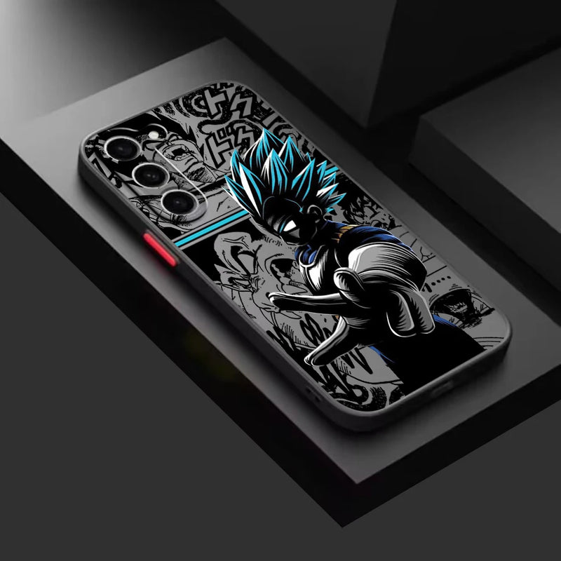 Case Dragon Ball – TPU Premium Preto para Samsung | Estilo Anime & Proteção