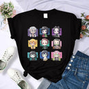 Camiseta Feminina Demon Slayer Nezuko & Tanjirou Estilo Manga Anime