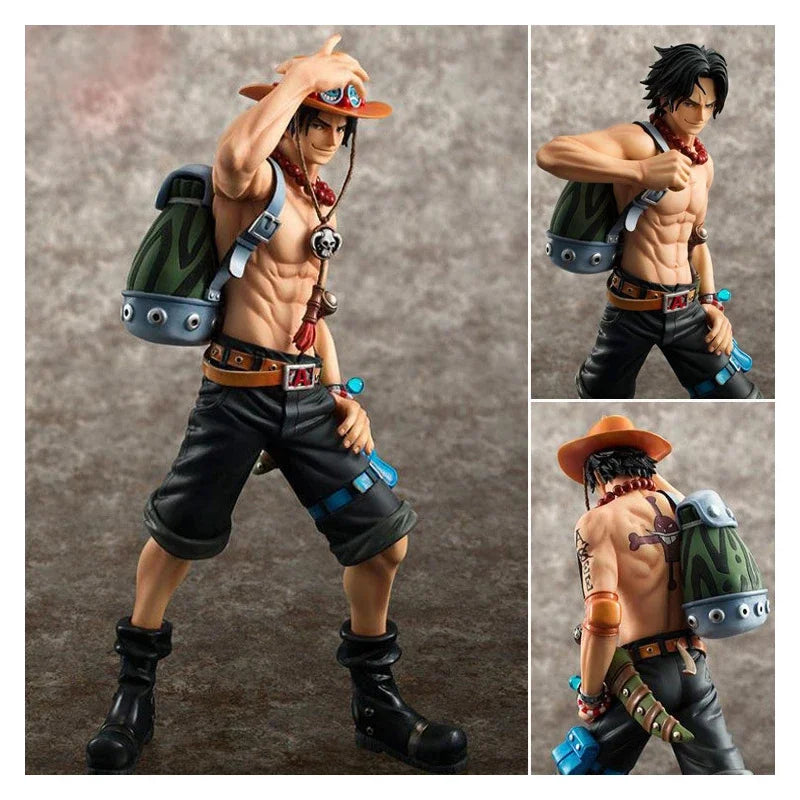 One Piece DX10th – Fire Fist Ace e Luffy, Figures Colecionáveis de PVC