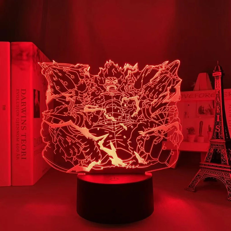 Anime ONE PIECE Led Acrylic Stand Kids Night Light Zoro Luffy Nami Action Figure for Child Bedroom Decoration Desk 3d Lamp Gift