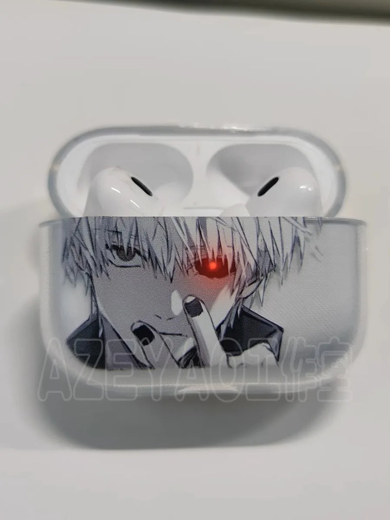 Case AirPods Tokyo Ghoul – Design Premium Transparente | Anti-Impacto