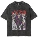 Camiseta Jujutsu Kaisen Gojo Satoru Estilo Vintage Unissex