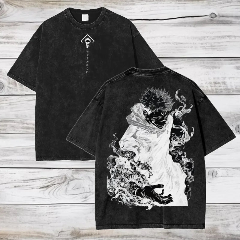 Gojo Satoru T-Shirt – Jujutsu Kaisen Oversized Cotton Tee