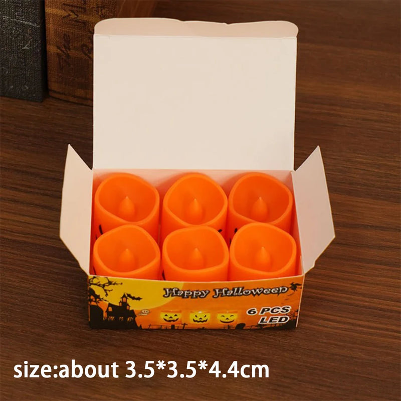 Lanterna Abóbora Halloween – Luz Decorativa de Caveira e Fantasma