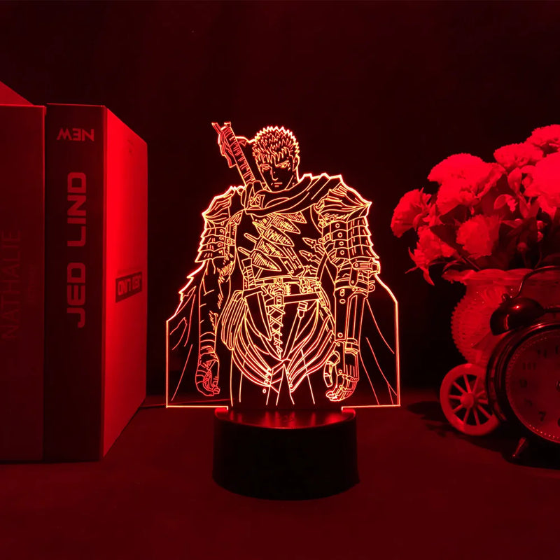 Luminária 3D Anime Berserk – Guts