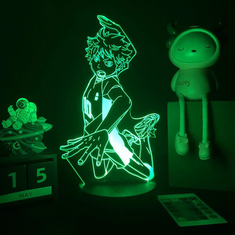 Luminária 3D LED Haikyuu – Shoyo Hinata