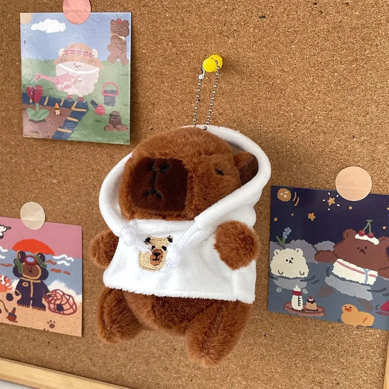 Pelúcia Capivara – Capybara Hoodie com Asas 18cm | Fofa, Estilosa e Perfeita para Presentear