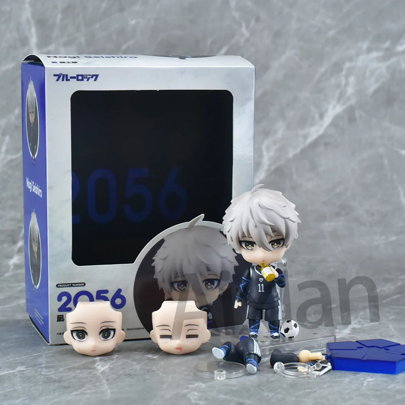 Blue Lock Figures – Aixlan, Mikage, Rin, Isagi, Action Figures PVC Colecionáveis