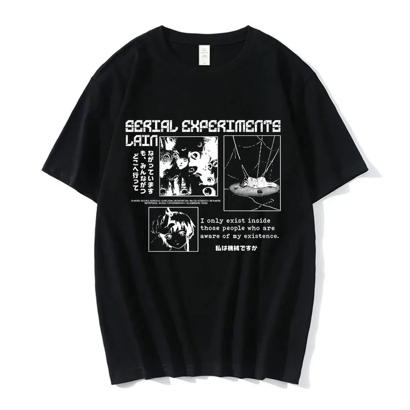 Camiseta Serial Experiments Lain Estilo Manga Unissex