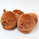 Pantufa Unissex Gato Cartoon Plush Quente Inverno Indoor"