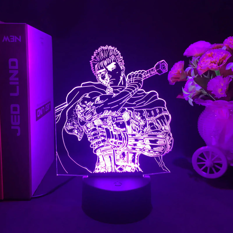 Luminária 3D Anime Berserk – Guts