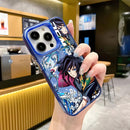 Case Demon Slayer – Silicone Matte Shockproof para iPhone | Estilo Anime & Proteção Reforçada