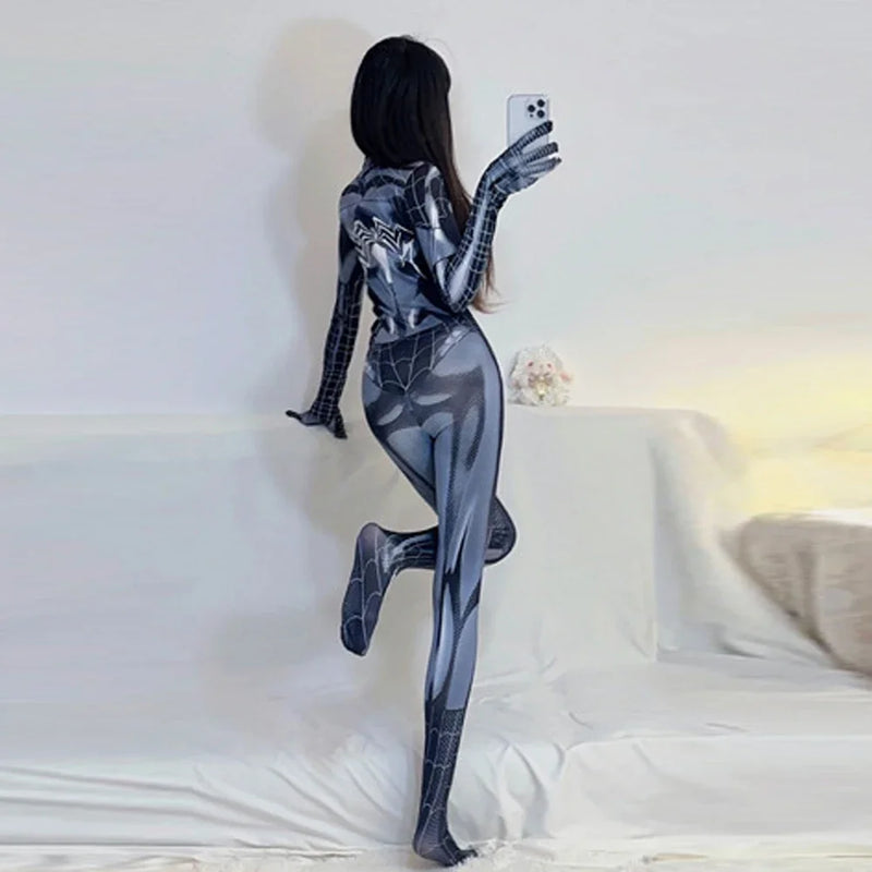 Spider-Man Cosplay Bodysuit – Modelo Feminino | Super-Hero | Spandex Premium