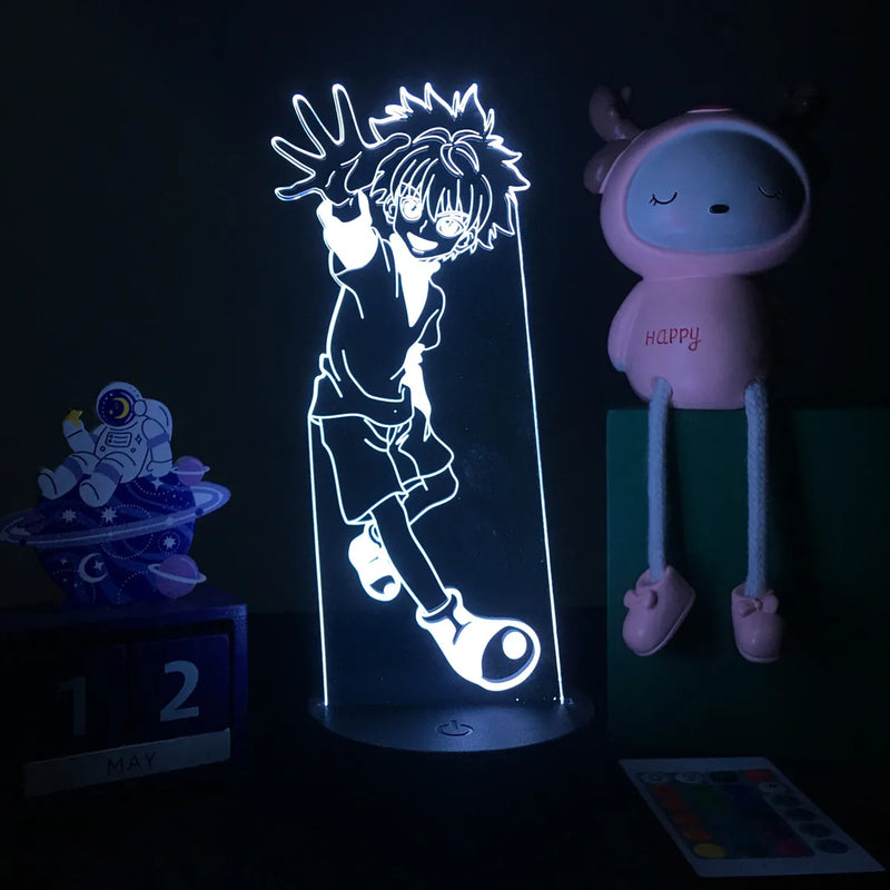 Luminária 3D LED Hunter x Hunter – Killua Zoldyck
