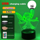 LED Night Light Illusion – Stitch 3D Lamp