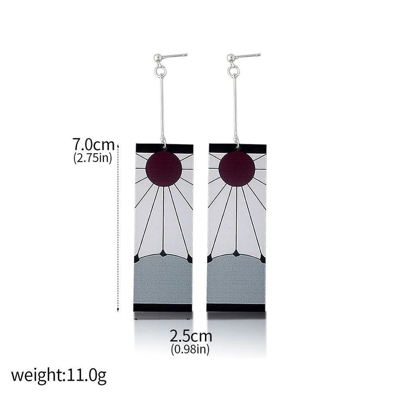 Brincos Demon Slayer Tanjiro & Shinobu – Pingente Borboleta Cosplay