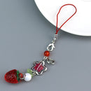 Chaveiro Y2K Morango Fofo – Estilo Doce & Aesthetic