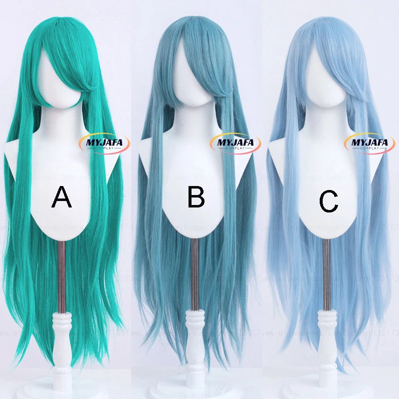 Peruca Longa 100cm – Cores Sólidas | Alta Temperatura | Cosplay Premium + Wig Cap