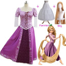 Rapunzel Cosplay – Vestido de Princesa Tangled Longo para Mulheres