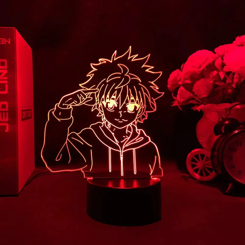 Luminária 3D LED Hunter x Hunter – Killua Zoldyck