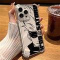 Case Gojo Satoru – Transparent Shockproof Edition para iPhone | Proteção & Estilo Jujutsu Kaisen