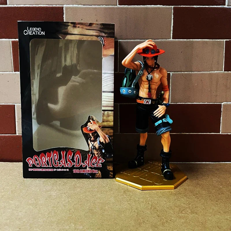 One Piece DX10th – Fire Fist Ace e Luffy, Figures Colecionáveis de PVC