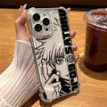 Case Gojo Satoru – Transparent Shockproof Edition para iPhone | Proteção & Estilo Jujutsu Kaisen