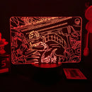 Luminária 3D LED Jujutsu Kaisen – Gojo, Sukuna e Megumi